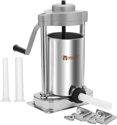 #ad 5lb Vertical Sausage Stuffer Manual SS 3 Tube Meat Filler Silver Kitchen Use Pro $199.99