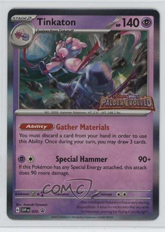 Tinkaton Pokémon Scarlet & Violet Black Star Promo #020
