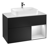 Villeroy & Boch Finion Waschbeckenunterschrank FüR Becken Mittig Regal Rechts...