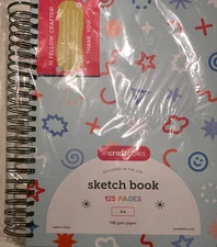 Incraftables Art Sketchbook 125 Pages Hardcover Perforated Paper Pad (8.5 x 11)