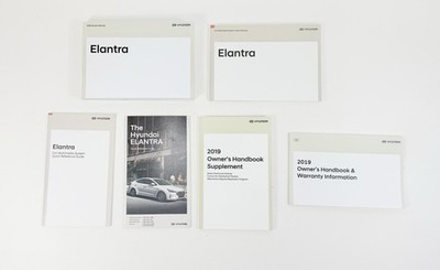 2019 Hyundai Elantra Owners Manual Handbook User Guide Book OEM (No Case)