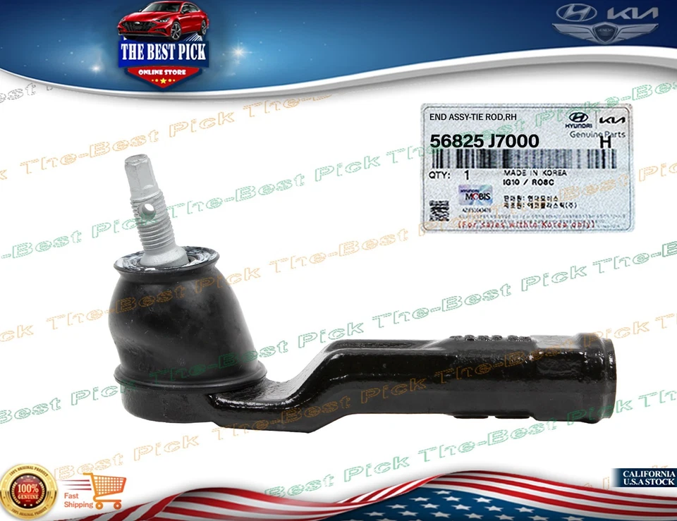 2 PIEZAS⭐GENUINO⭐ Extremo de varilla de amarre exterior izquierda y derecha para Elantra Kona Forte 2016-2020 Foto 3 de 4