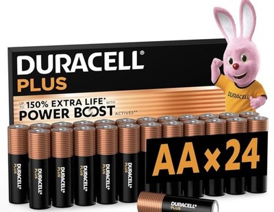 24 x Duracell AA Plus Power Alkaline Batterien 150% Extra Lebensdauer mit Power Boost 