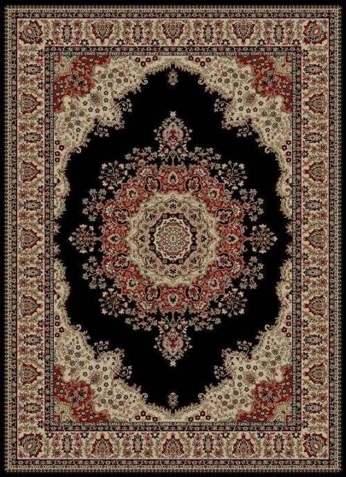Traditional Persien 8x10 Medallion Border Flower Actual: 7' 10" x 10' 3"