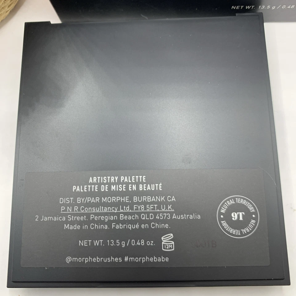 Morphe 9T Neutral Territory Shadow Artistry Palette Authentic Brand New - Image 4 of 4