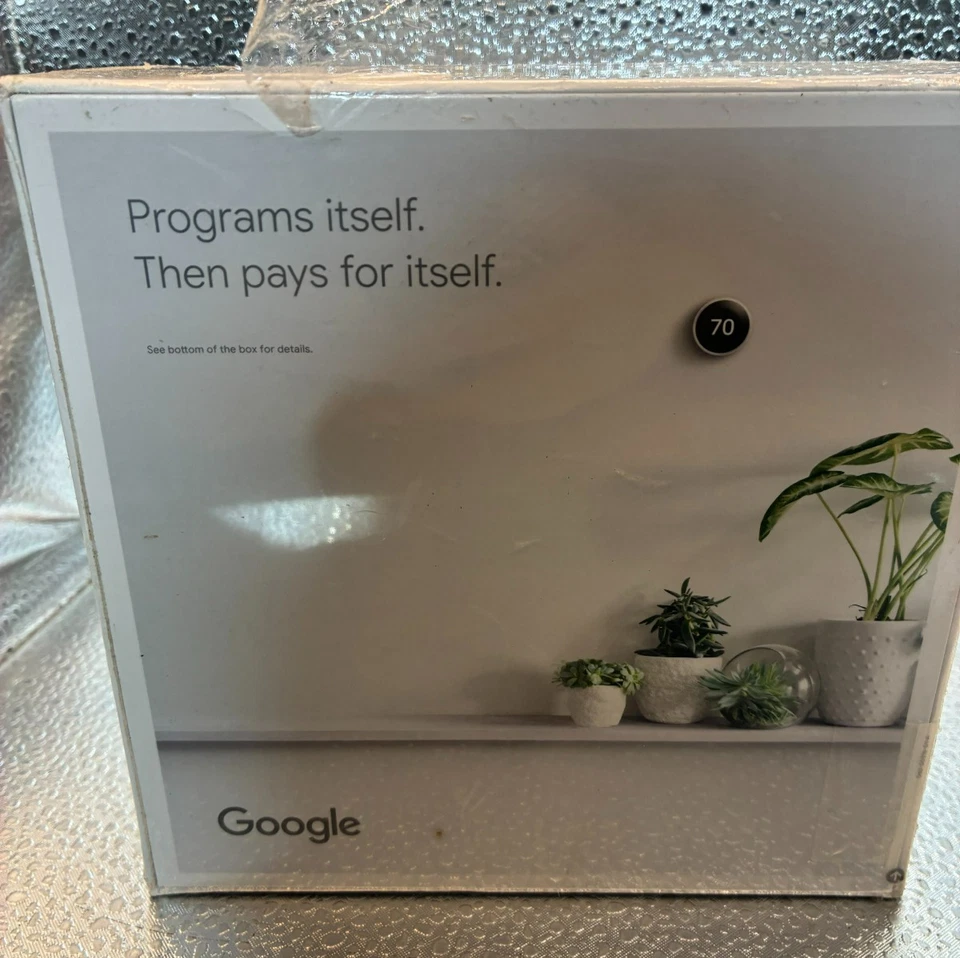 Google Nest Learning Thermostat 3rd Gen Smart WIFI Thermostat White - Image 3 of 4