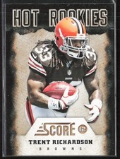 2012 Score #3 Trent Richardson Hot Rookies Cleveland Browns (A5)