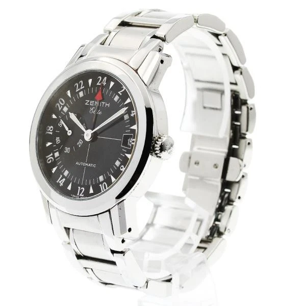 Zenith — Zenith Pilot 01/02.0450.682 38mm SS Black Dial Automatic Watch #C7013