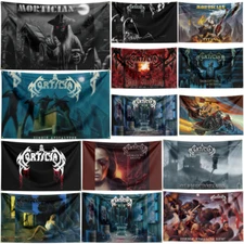 Mortician Heavy Rock Deathgrind Metal Band Flag Banner Tapestry + Brass Grommets