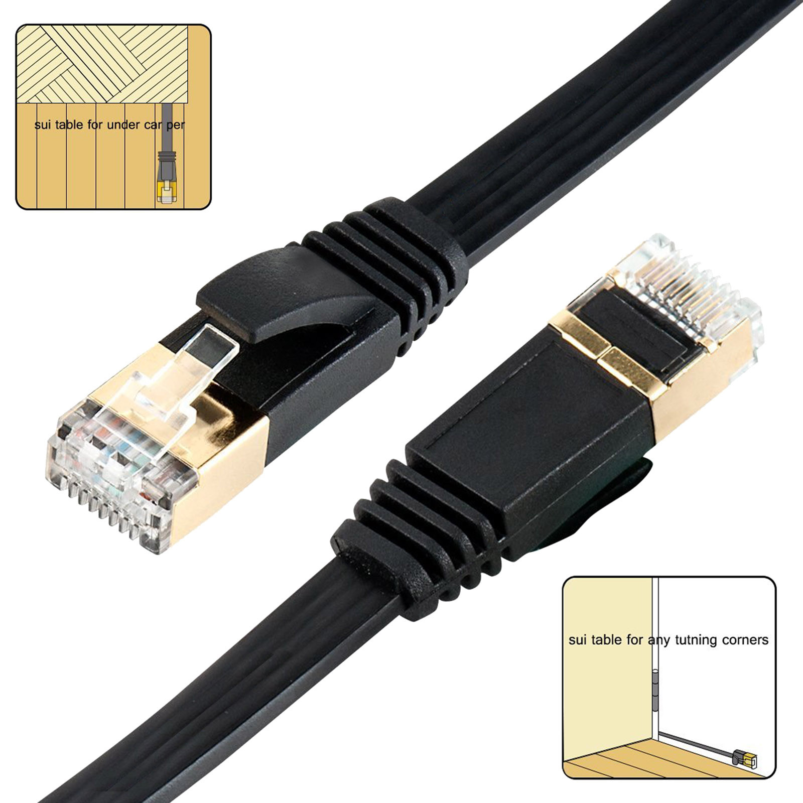 Cable Ethernet STP CAT 7, de 5 m, plano Steren Tienda e