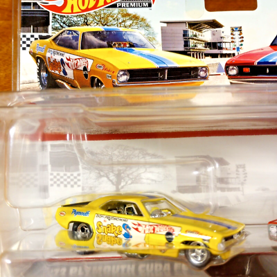 Hot Wheels Premium Car Culture 2-Pack Snake Mongoose 72 Plymouth