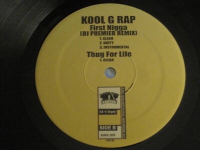 【G-RAP】nikko d.c. KOOL G RAP THE STREETS / FIRST NIGGA 12
