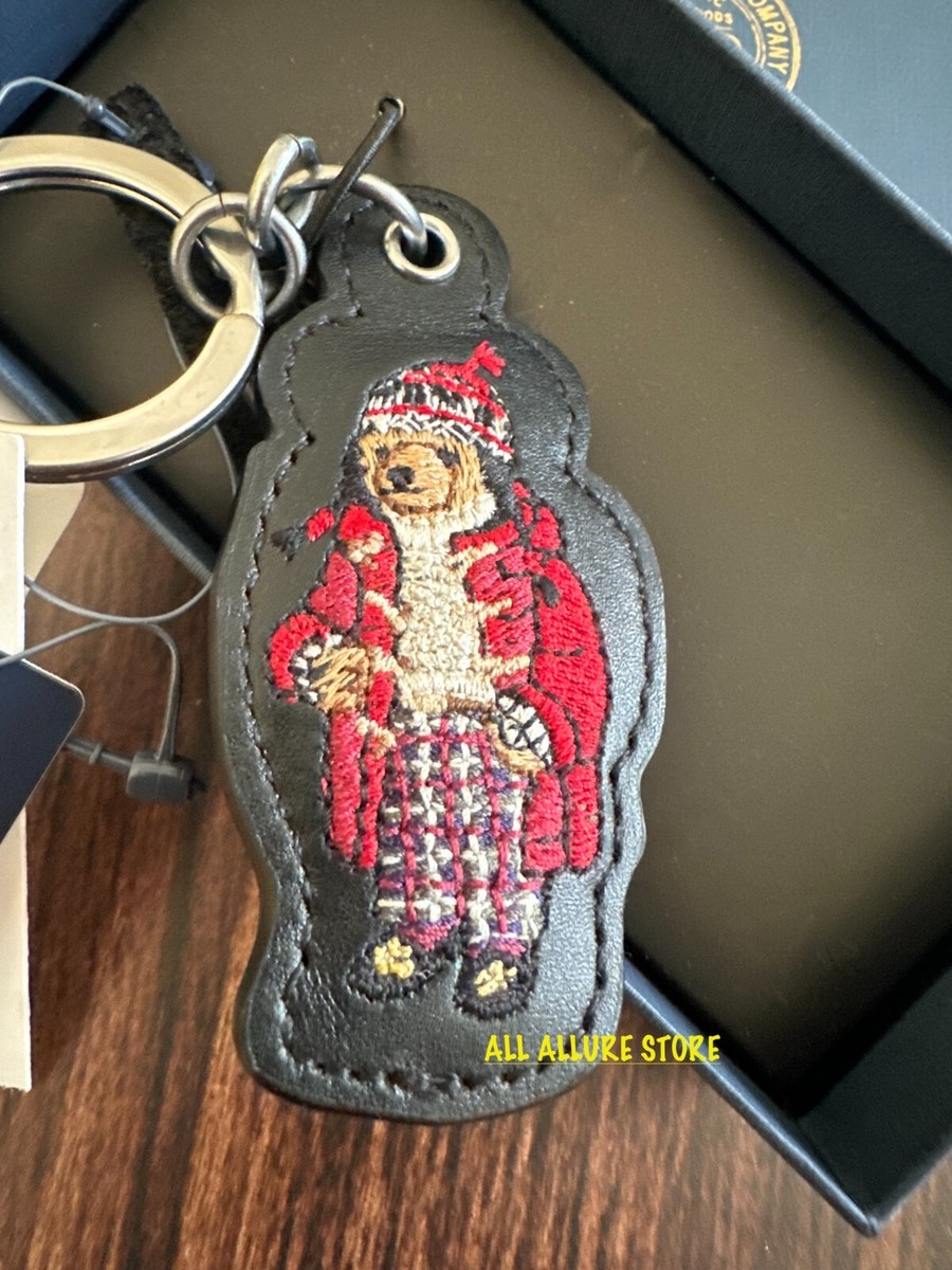 Polo Ralph Lauren Polo Bear Leather Key Fob CHARM with Gift Box | eBay