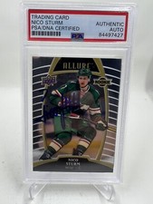 Nico Sturm Signed 2019-20 Upper Deck Allure RC IP Auto PSA/DNA Avalanche