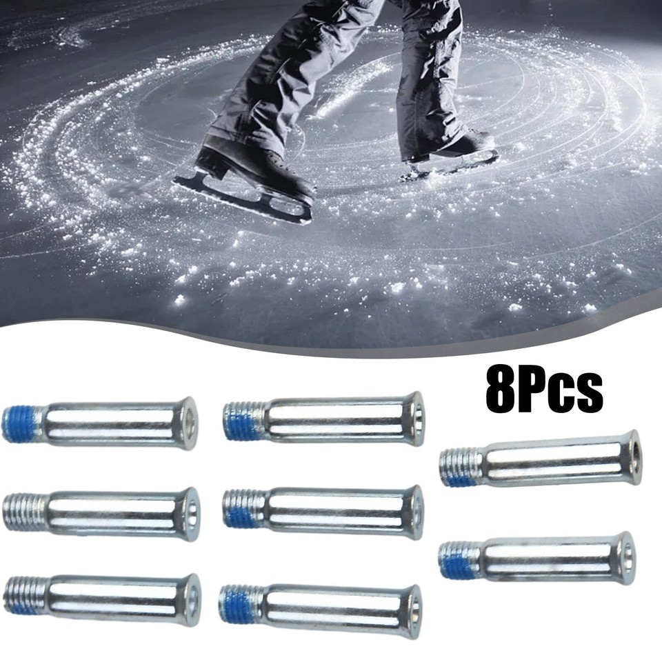 8Pcs Roller Skate Axles Screw Metal Portable Spikes Wheel Wheel Bolts