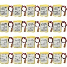 20 Pack BR-AGCF2W / A98L-0031-0011 6V 2200mAH Battery with Brown Plug For Fanuc