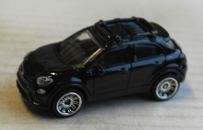 Matchbox 2016 Fiat 500X schwarz SUV Crossover Auto Car Mattel MBX PKW black ´16