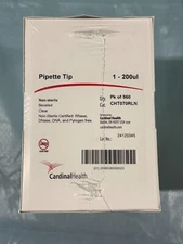 Cardinal Health CHT070RLN Pipette Tip (1-200uL) (BOX OF 960)