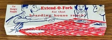 RARE EXTEND-O-FORK  IN ORIGINAL BOX 1965 H Fishlove Ed Guth Extendable Novelty