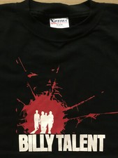 BILLY TALENT Ultra Rare 2003 PROMO T SHIRT w/ TAG of Self titled CD USA MINT NEW