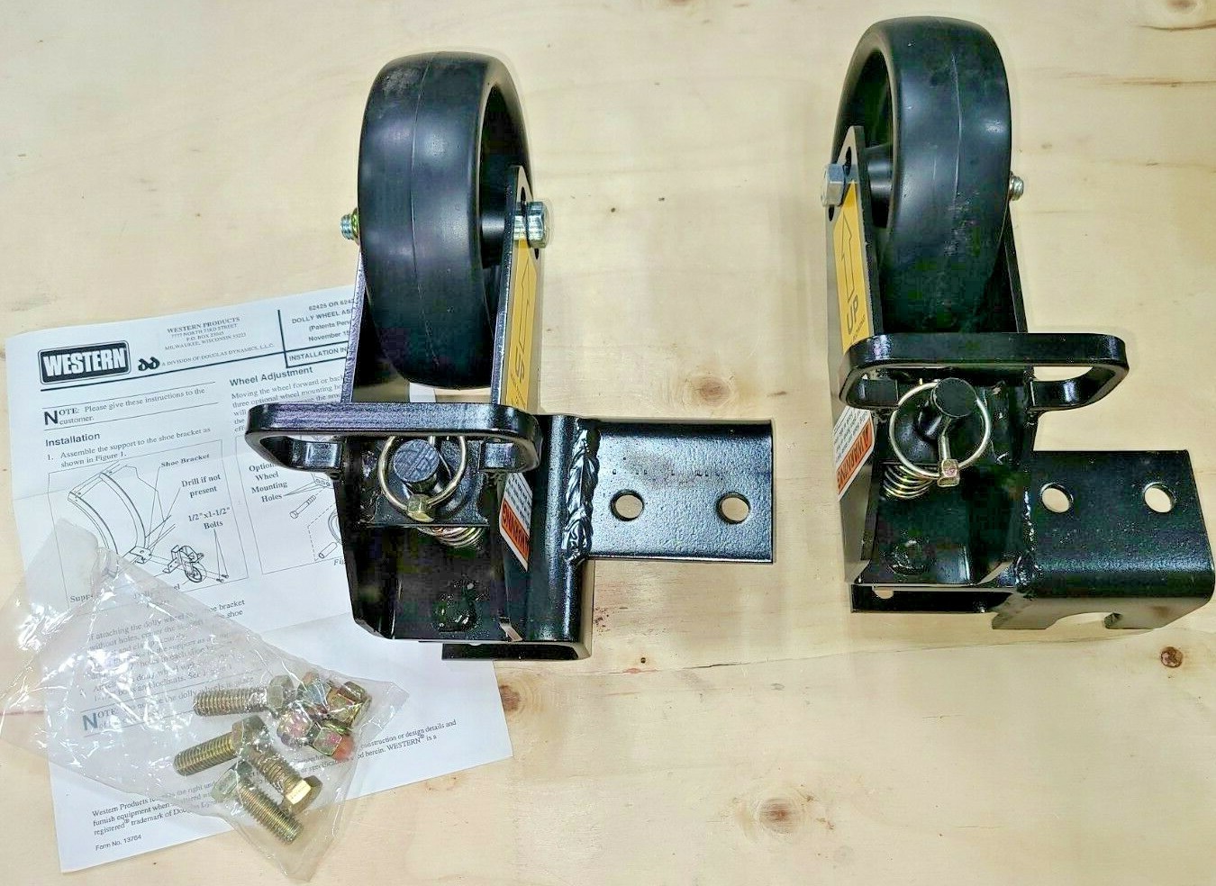 62425 WESTERN DOLLY WHEEL ASSEMBLY FOR PRO UNIMOUNT PLOWS eBay