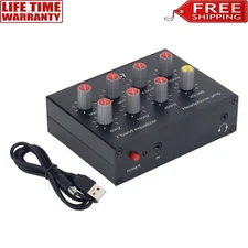 EQ-7 Headphone Amp 7 Band Equalizer Amplifier + USB DC Cable for PC Cellphone