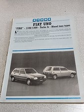 Revue technique Fiat UNO