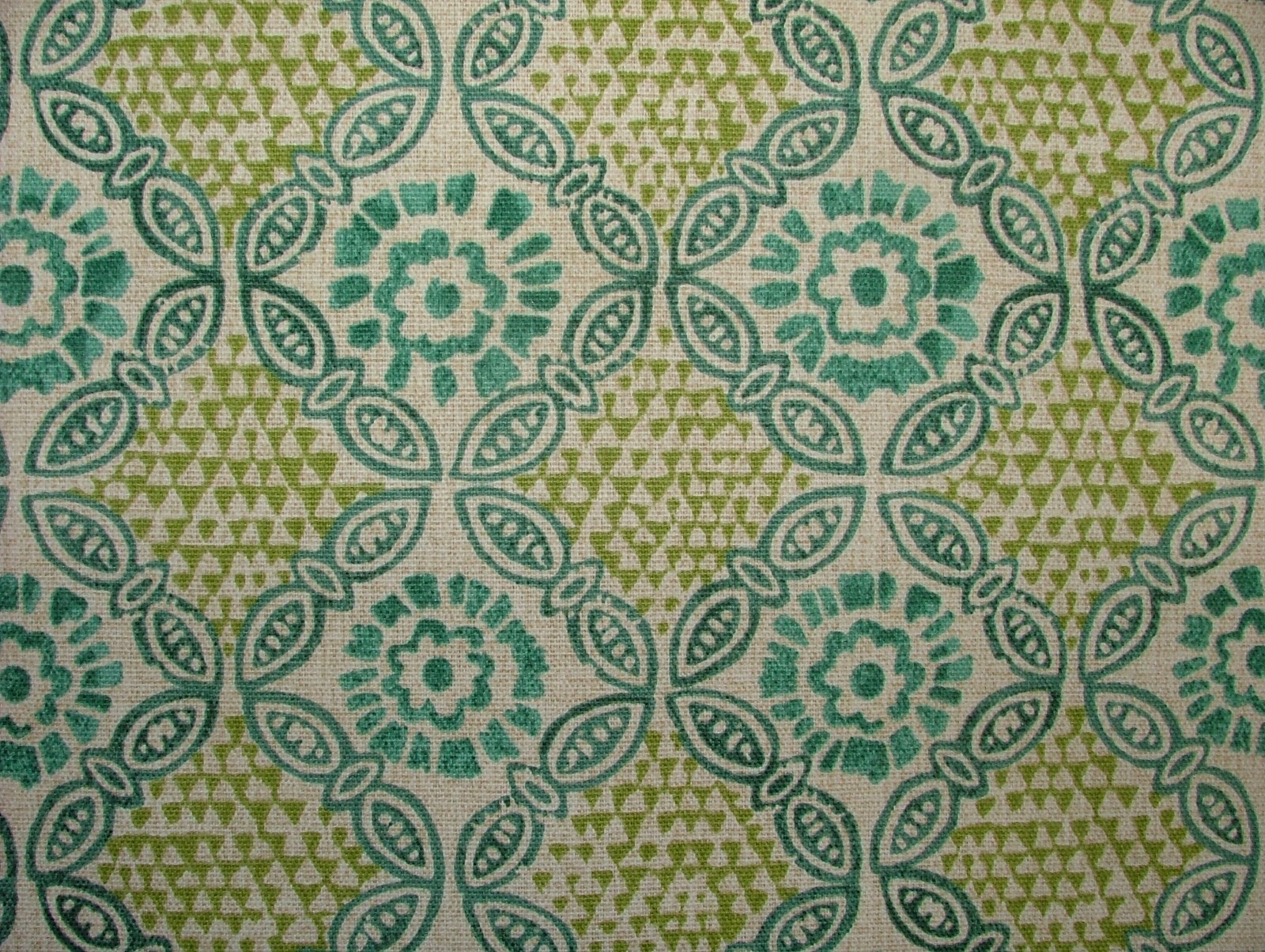 Grand Bazaar Opal Green Cotton Curtain Upholstery Cushion Roman Blind Fabric