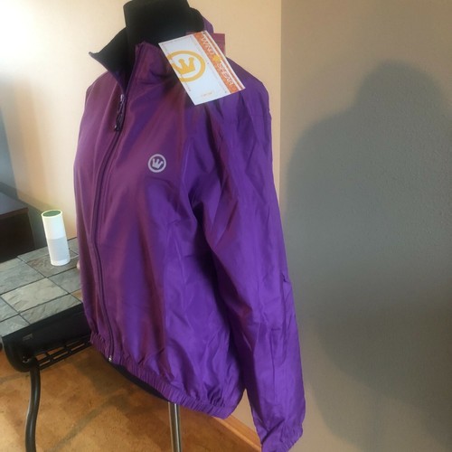 CANARI Women's Microlight Shell Jacket Imperial Purple MEDIUM + FREE HEADBAND - Picture 4 of 5