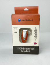 Motorola Bluetooth Headset H500 Ear Piece Orange Handsfree Headset Original Box