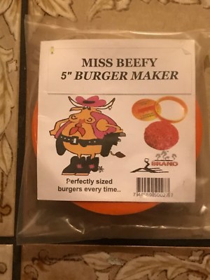 HAMBURGER MAKER MISS BEEFY 5" BRAND NEW BBQ COOKING | eBay