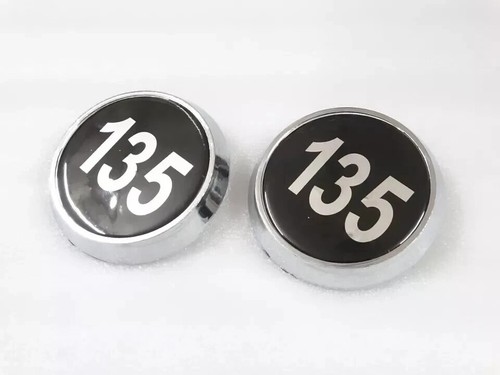 Pair Of Plastic Bonnet Badge Medallion For Massey Ferguson 135 Tractor |Fit For - Picture 3 of 9