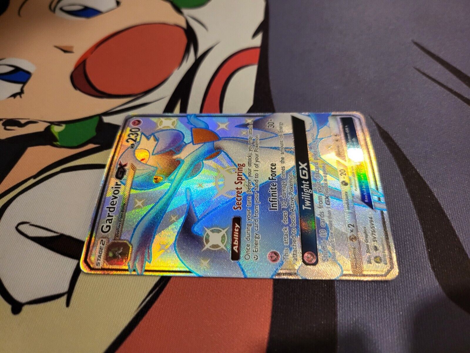 Pokemon Shiny Gardevoir GX Hidden Fates SV75/SV94 NM