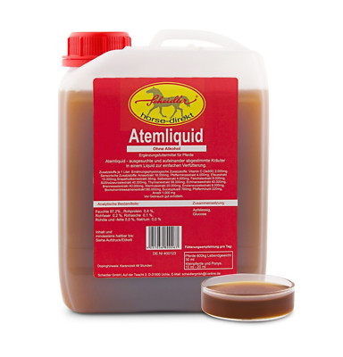  Atemliquid 2,5 L für Pferde - Vitamin C ohne Alkohol - Viele Kräuter