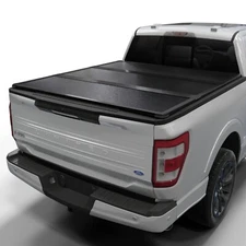Hard Folding Truck Bed Tonneau Cover | Fits 15 - 26 Ford F150 5'5"