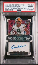 2022 PANINI Contenders Optic Christian Watson Autograph ROY  /25 BlackScope Pop1