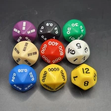 9 Special Novelty Dice Place Value Dice Specialty Lot#4
