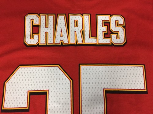 NWT Men's JAMAAL CHARLES Kansas City Chiefs Red Jersey-Style Tee-Shirt - Medium - Picture 7 of 9