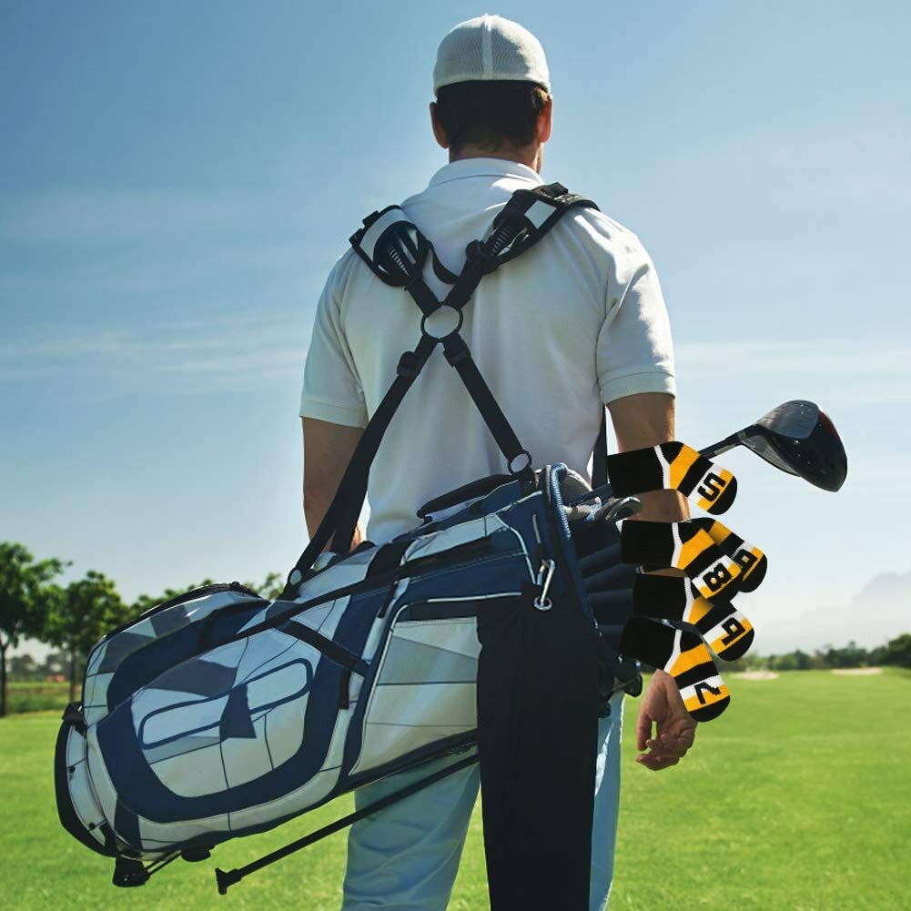 Golf Head Covers 9 Pcs/Set Club Covers Golf Protective Knit Golf Club Covers eBay