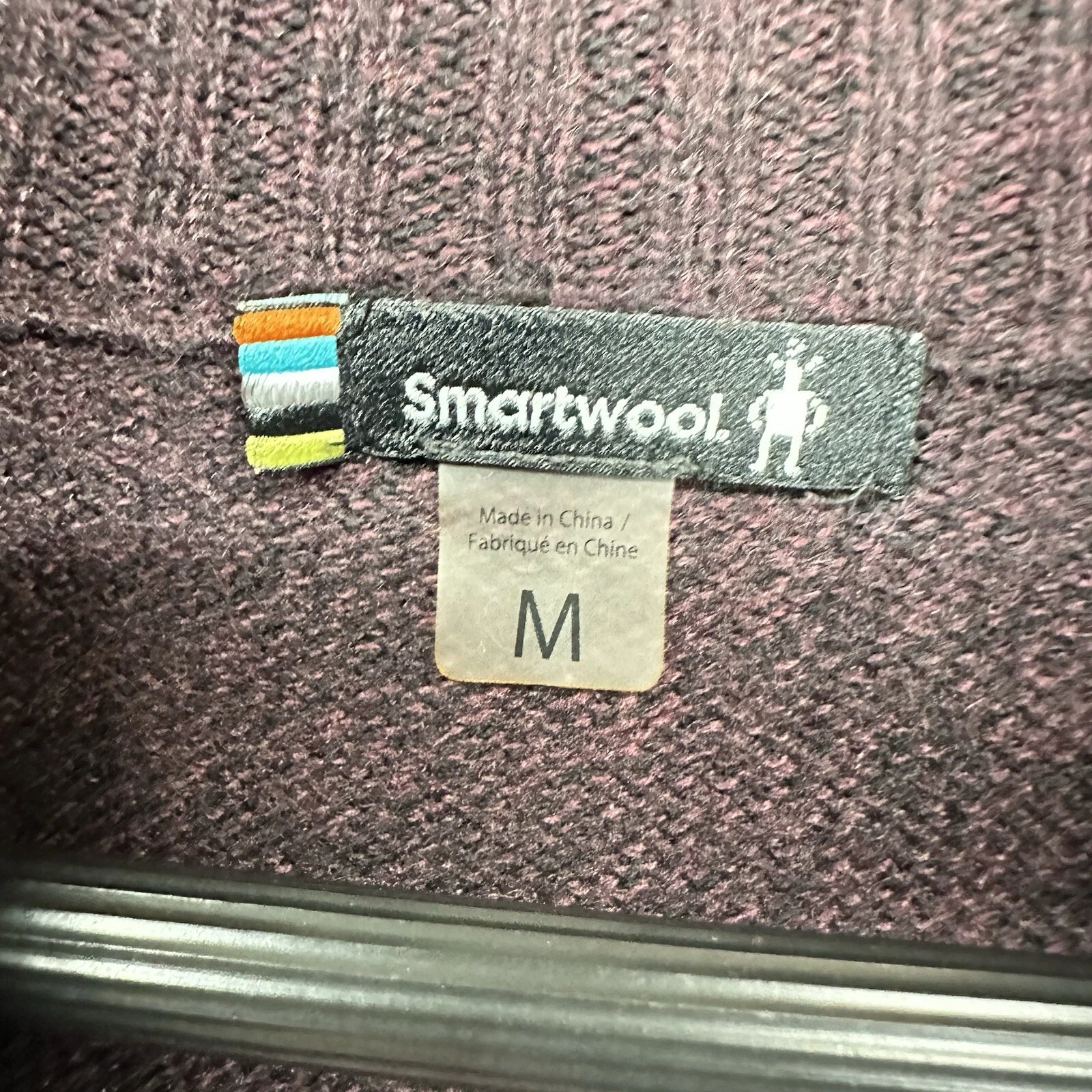 smartwool merino wool blend ripple ridge 1/2 zip preppy sweater