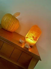 Himalayan Glow 1002 15W Salt Lamp - Orange