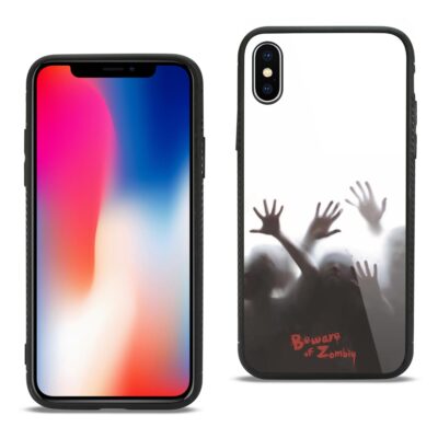Reiko iPhone X/iPhone XS Hard Glass Design TPU Case with Zombies | MaxStrata
