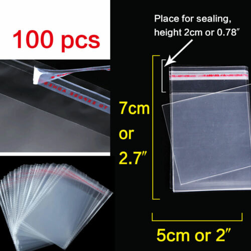 Clear Display Bag Self Seal Plastic Packing Bags 8cm-70cm - Picture 4 of 46