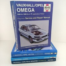 4x Haynes Vauxhall/Opel Service And Repairs Manual Bundle Omega Vectra Corsa Car
