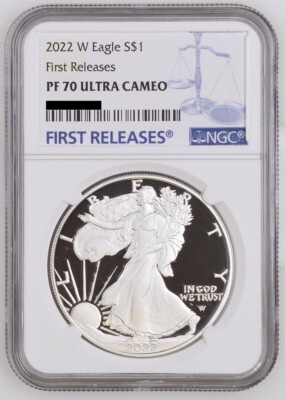 2022 W Proof Silver Eagle NGC PF 70 Ultra Cameo First Releases
