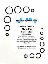 Smart Parts Max Flo Regulator Paintball O-ring Oring Kit x 4 rebuilds / kits