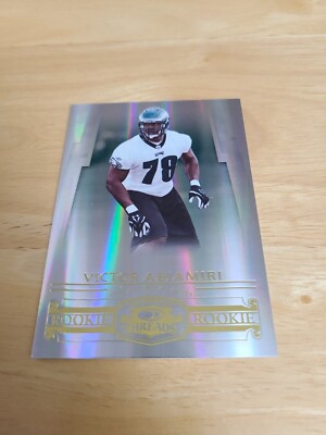 2007 Donruss Threads Rookie #rd /999 Victor Abiamiri #201 Rookie RC Eagles $$$
