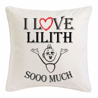 I Love Lilith KISSENBEZUG 40X40cm Ich Liebe Lilith Weiss 105038