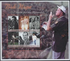 Beautiful MNH Souvenir Sheet from Nevis - Bob Hope ............41R.....S-606
