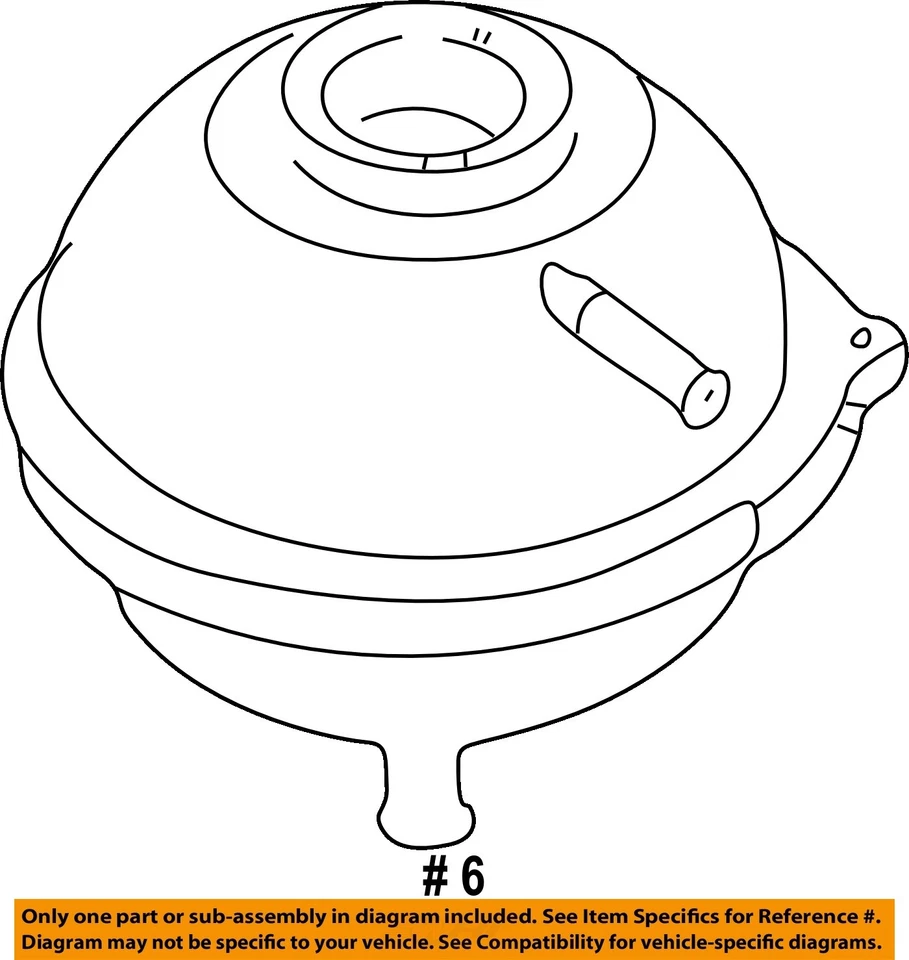 Used Engine Coolant Reservoir fits: 2001 Volkswagen Eurovan  Grade A — 第 3/4 张图片